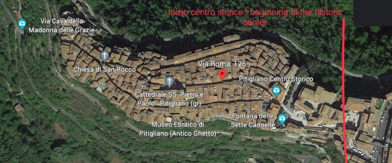 Ferienwohnung Casa Nel Corso Pitigliano Exterior foto